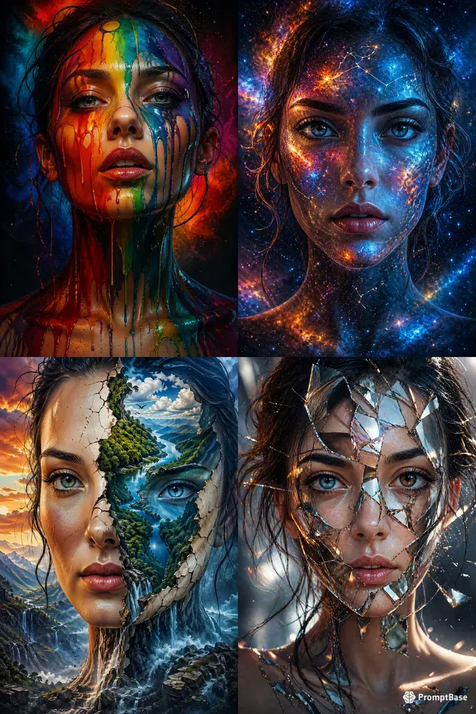 Surreal Abstract Portrait Effects