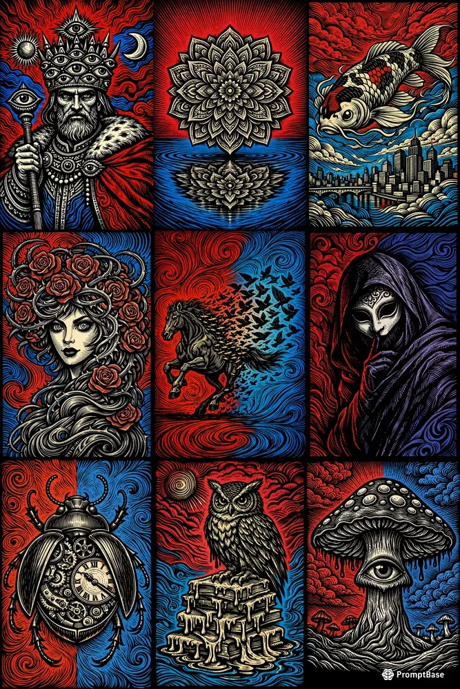 Crimson Neurosurrealism The Ink Chronicles
