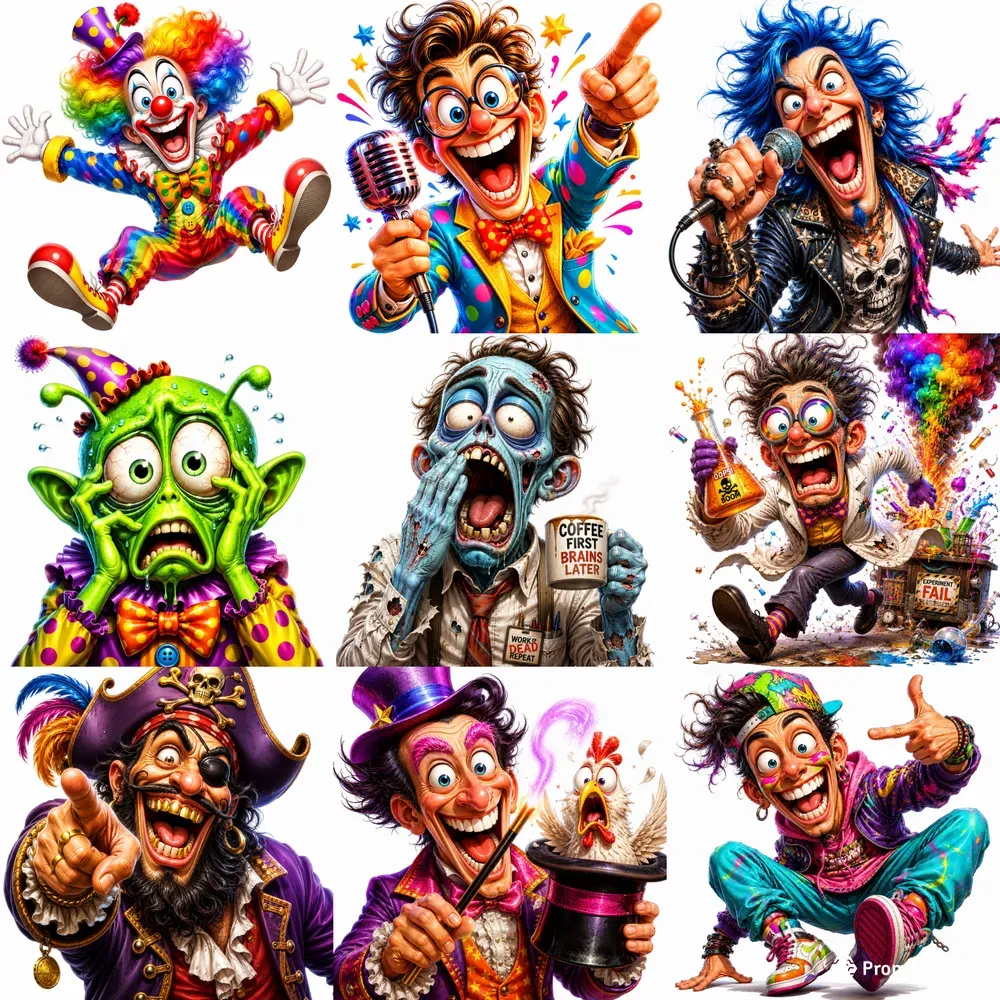 Crazy Cartoon Caricatures
