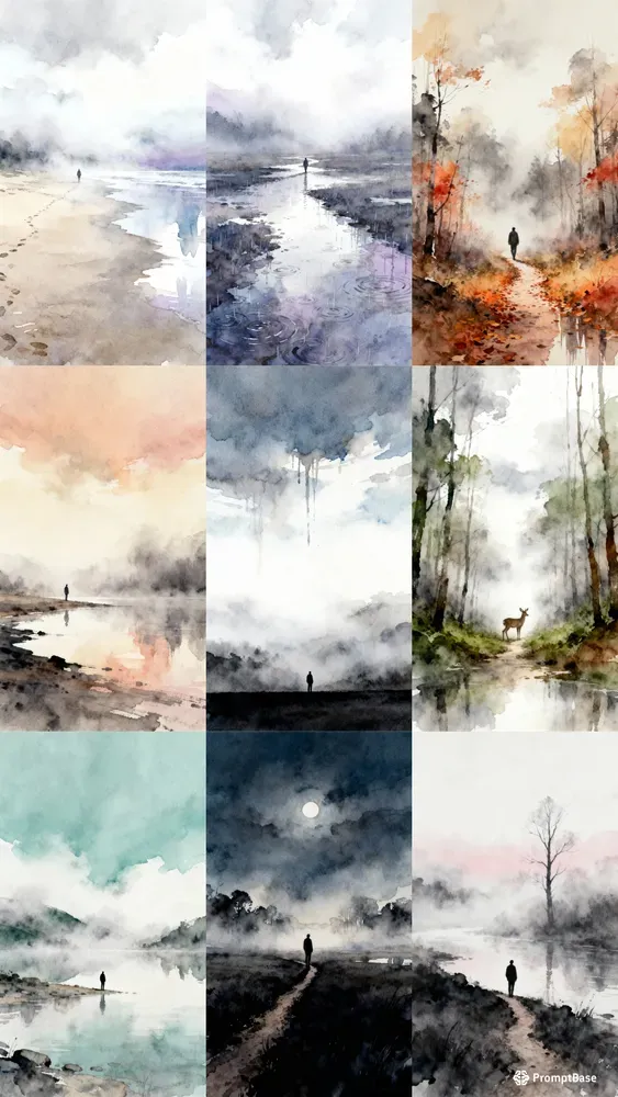 Surreal Watercolor Illustrations