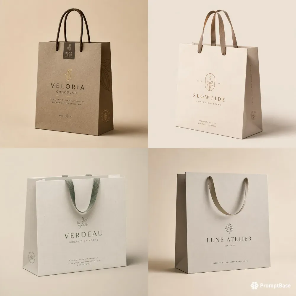 Minimalist Premium Shopping Bags