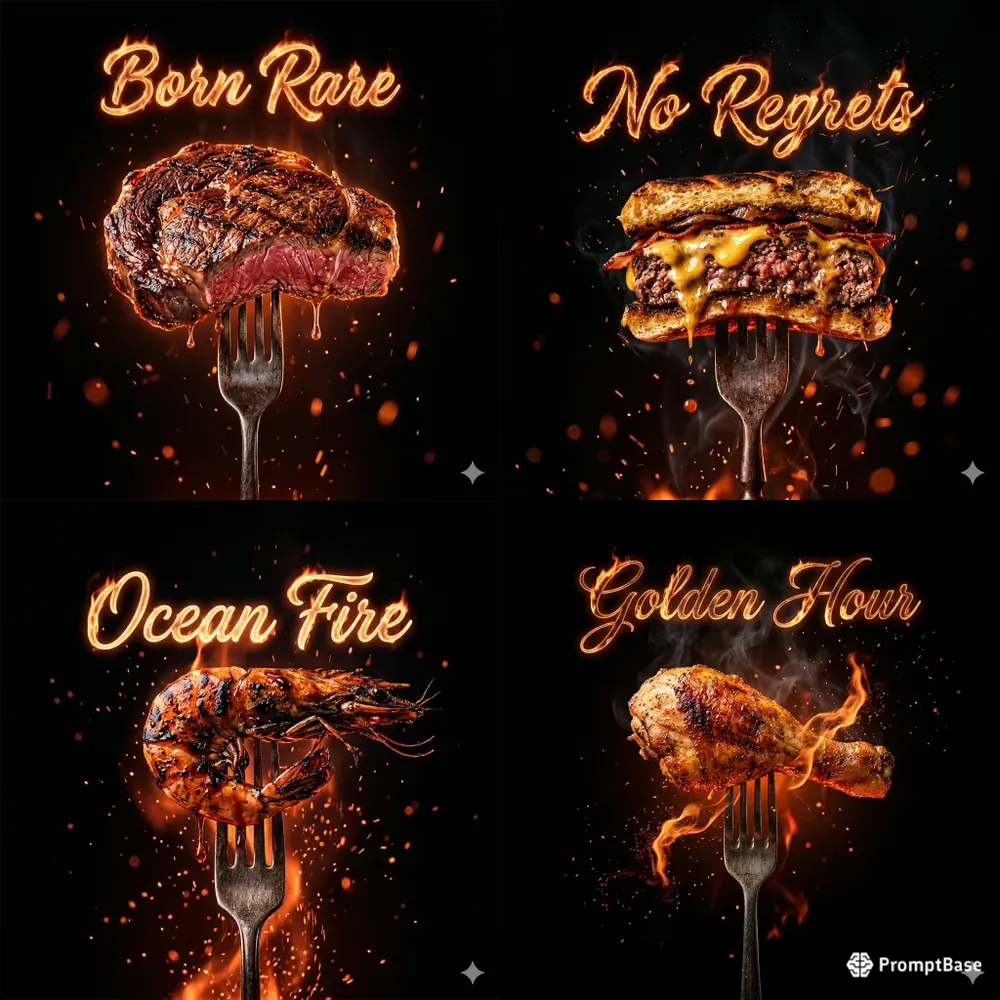 Epic Editorial Food Advertising Posters
