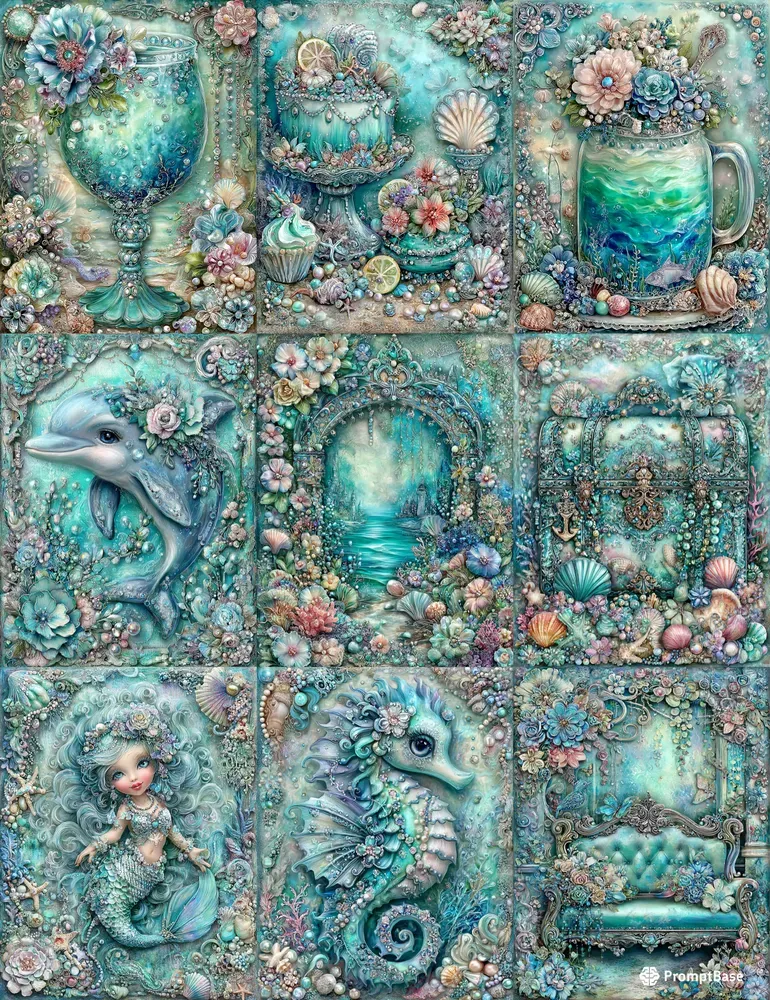 Mermaid Underwater Junk Journals