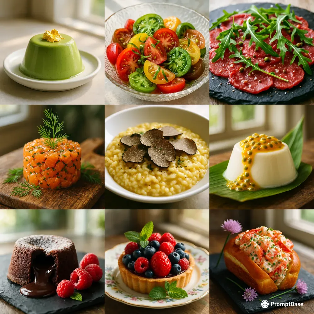 Gourmet Food Editorial Shots