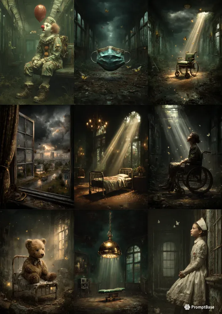 Abandoned Hospital Cinematic Scenes