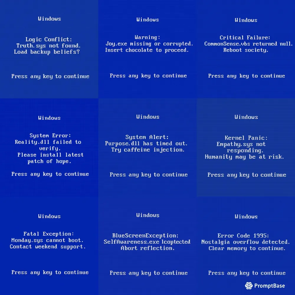 Funny Windows Error Graphic Packs