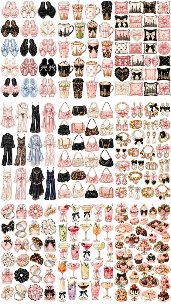 Chic New York Pajama Party Sticker Sheets