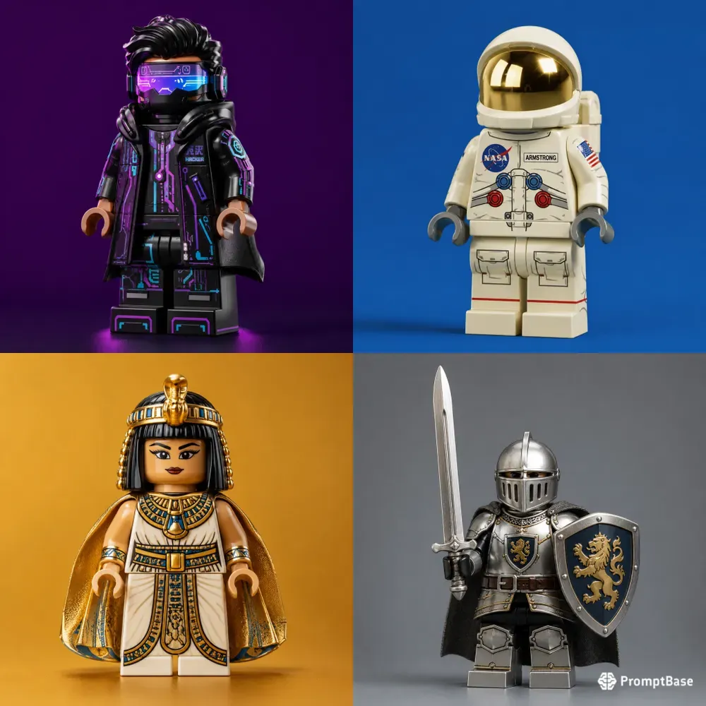 3D Cinematic Brick Toy Minifigures