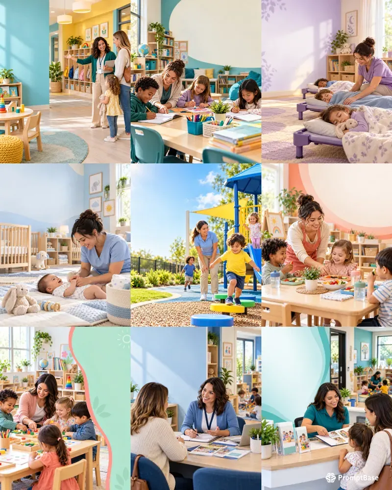 Childcare Center Ad Visuals