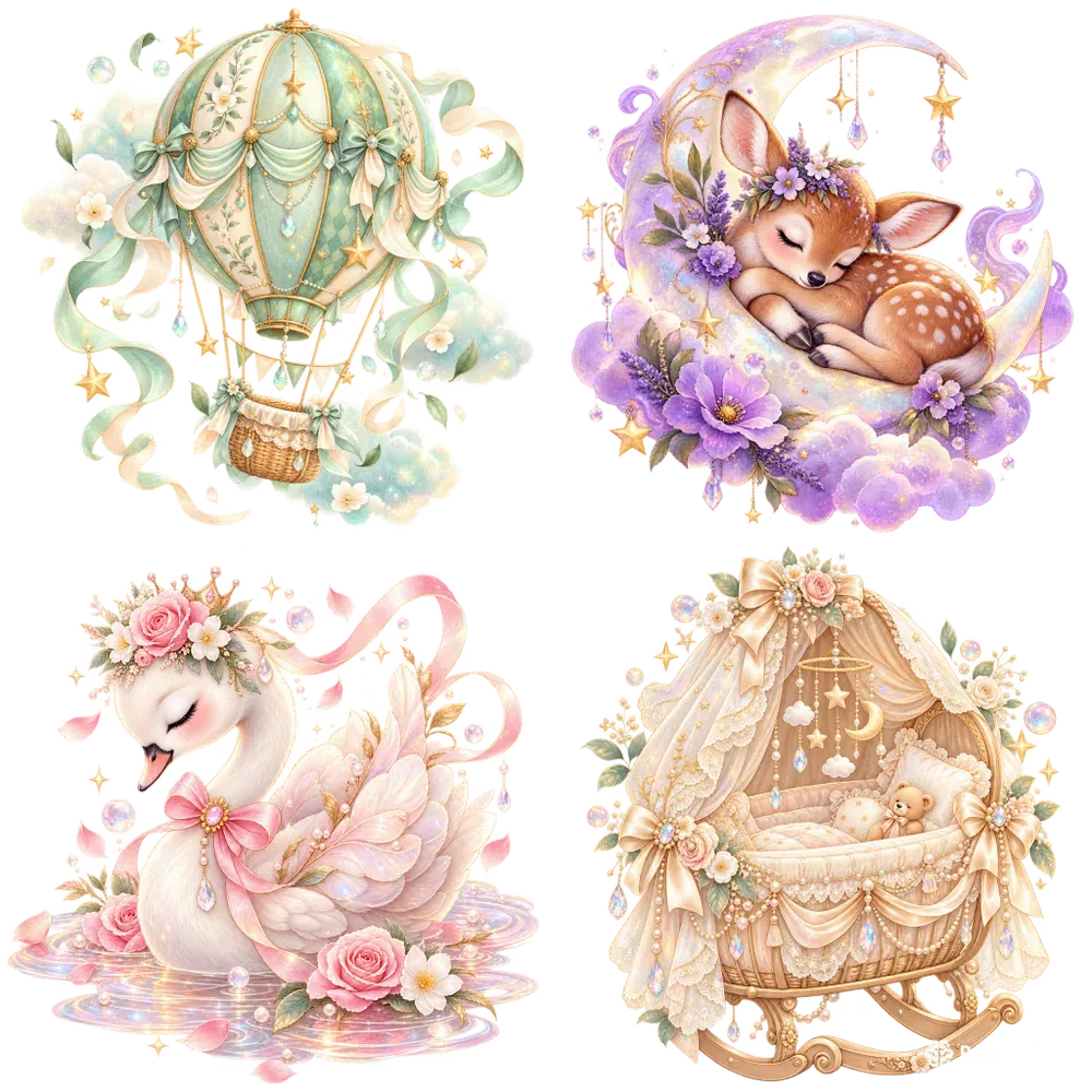 Dreamy Pastel Baby Shower Clipart Art