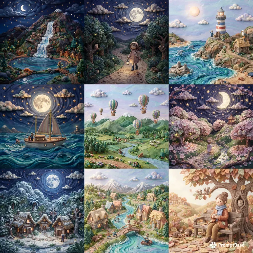 Claymation Nature Landscapes