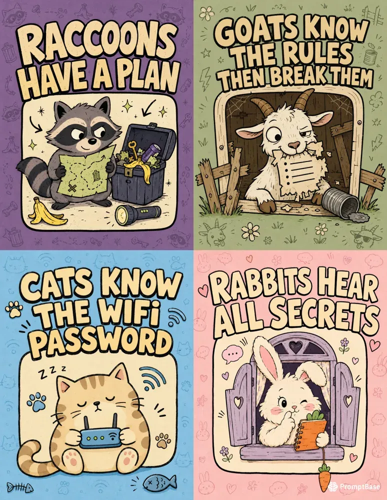 Funny Animal Wisdom Posters