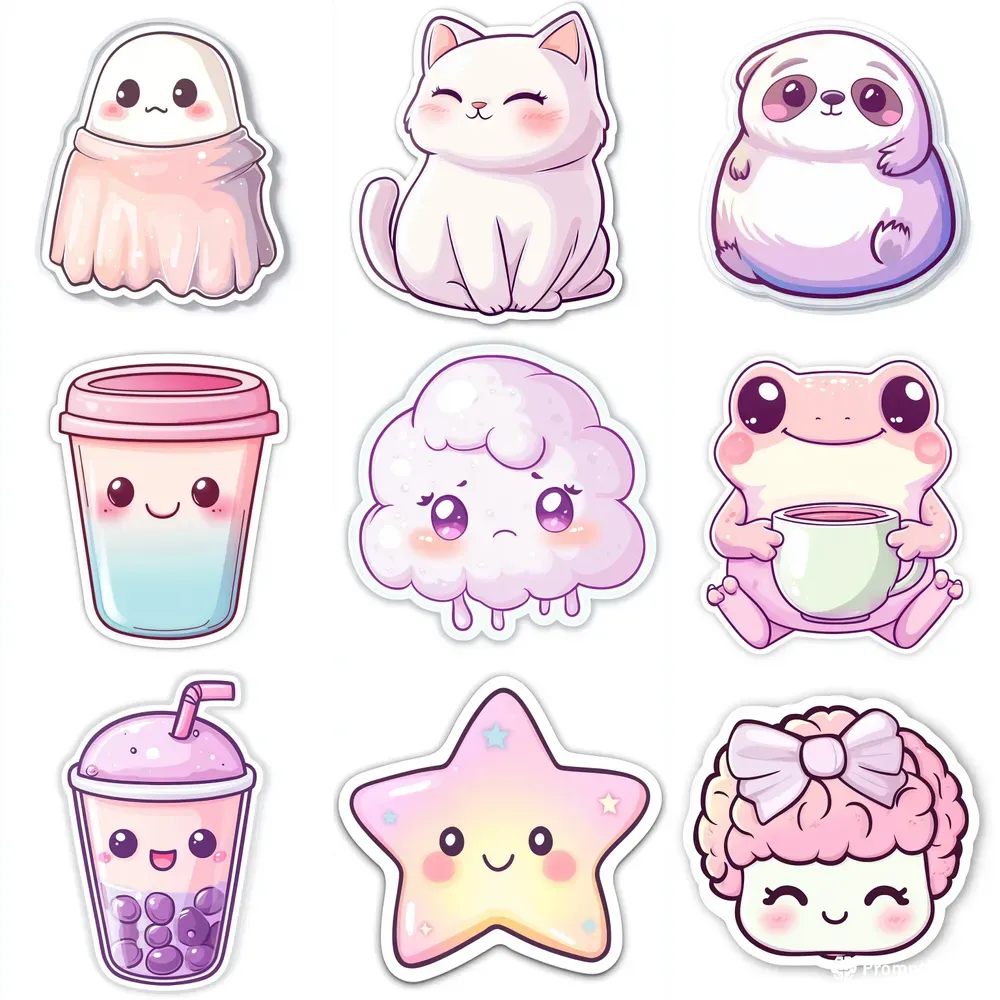 Comfort Core Kawaii Stickers