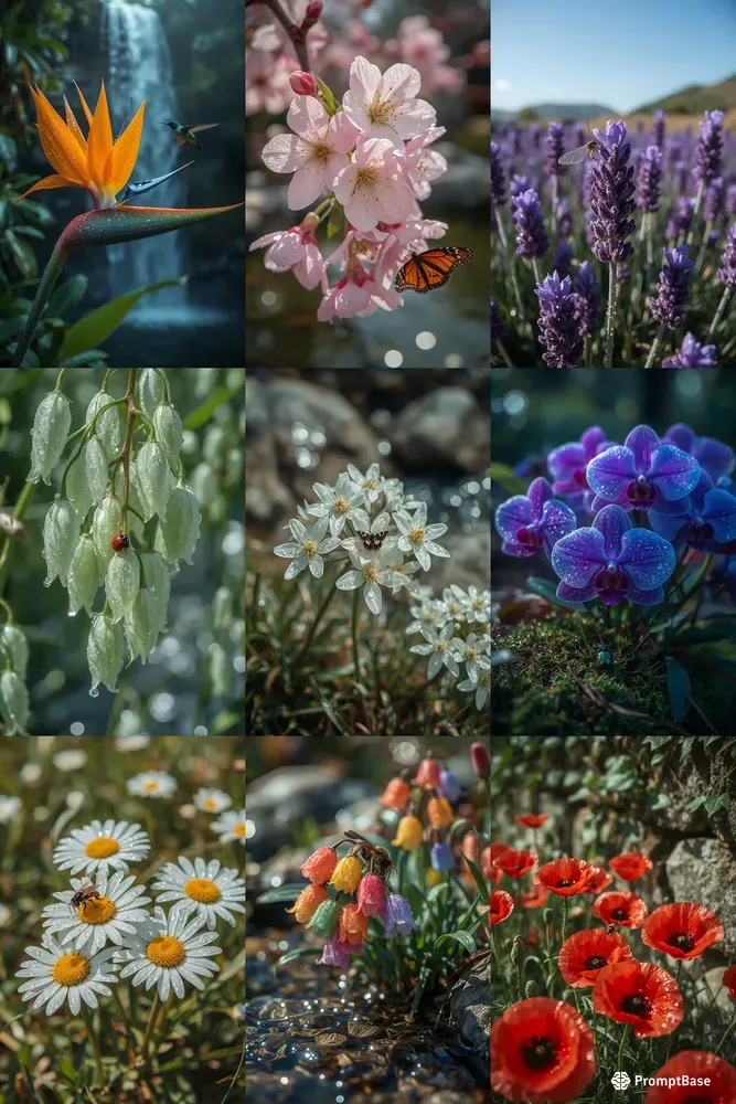 Vibrant Rainbow Flora Macros
