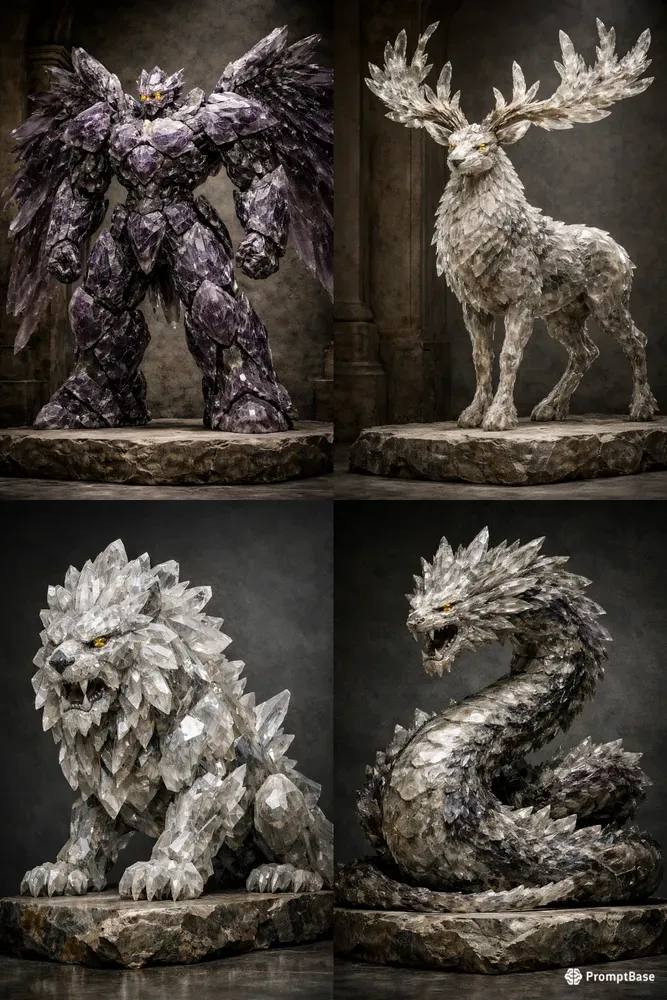 Crystal Gem Creature Sculptors