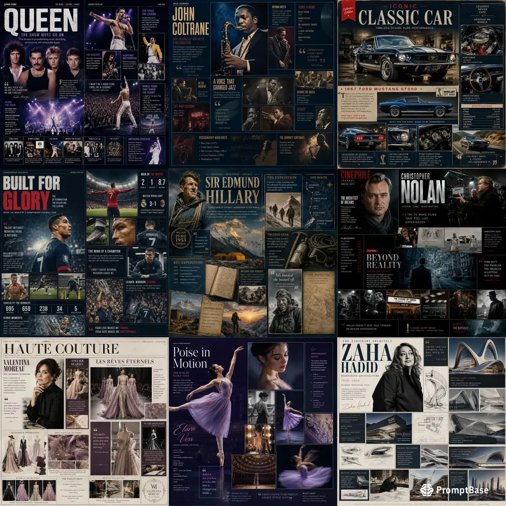 Editorial Star Feature Collages
