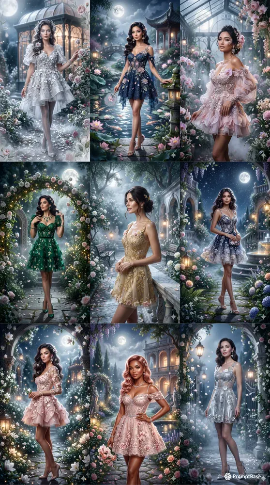 Moonlit Garden Couture Muses