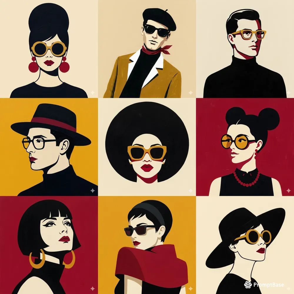 Modretro Graphic Pop Acrylic Portraits