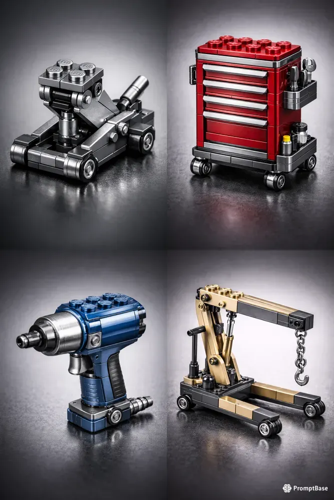 Lego Metallic Workshop Gears