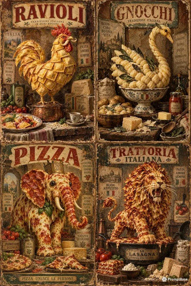 Surreal Italian Food Relics