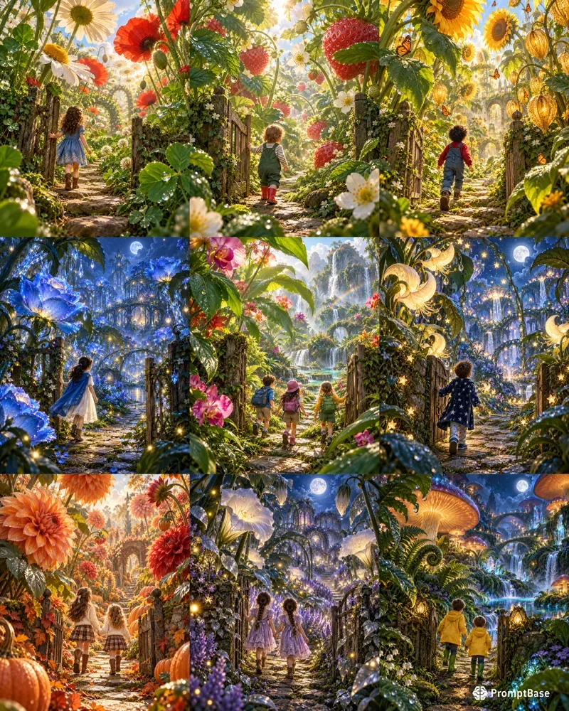 Magical Giant Garden Adventures