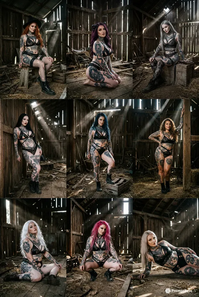 Dark Gothic Tattoo Girls