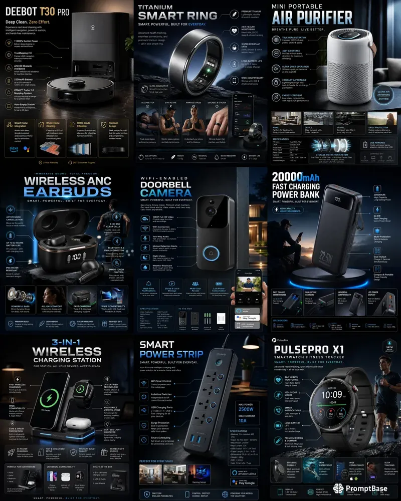 Luxury Ecommerce Product Infographics