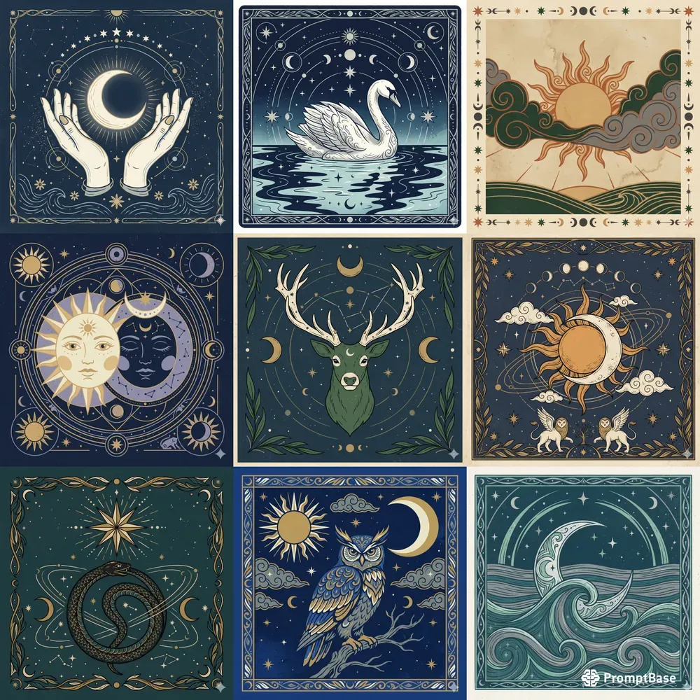 Celestial Tarot Art Generator
