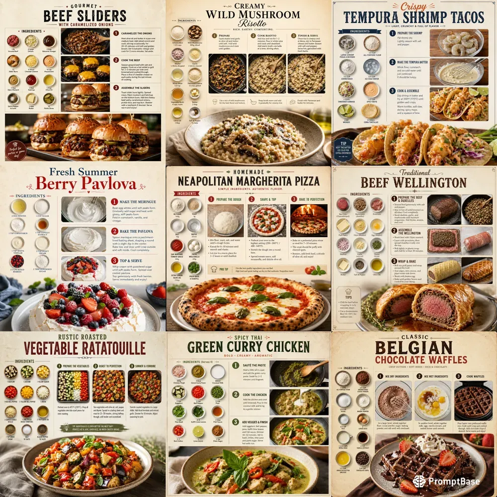 Food Recipe Infographic Studios