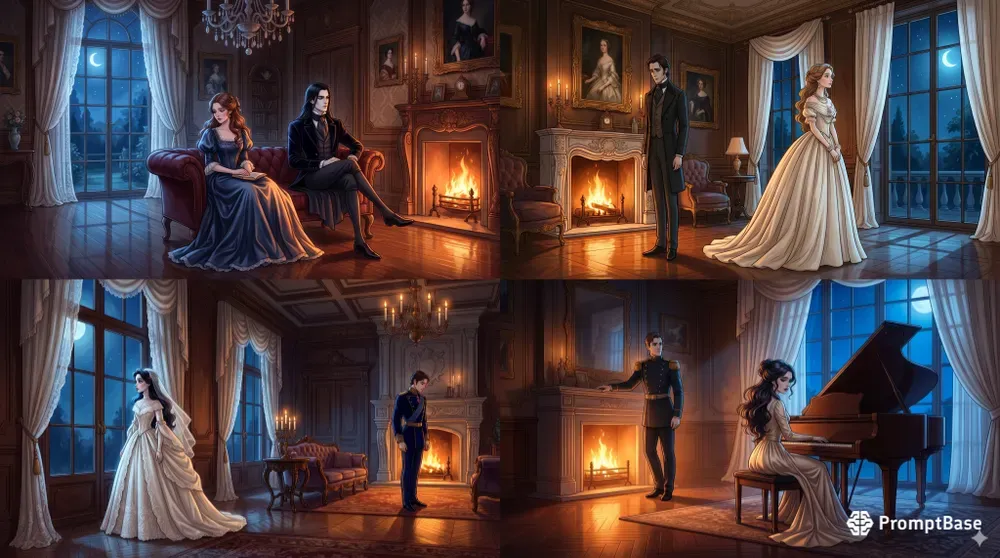 Victorian Couple Scenes