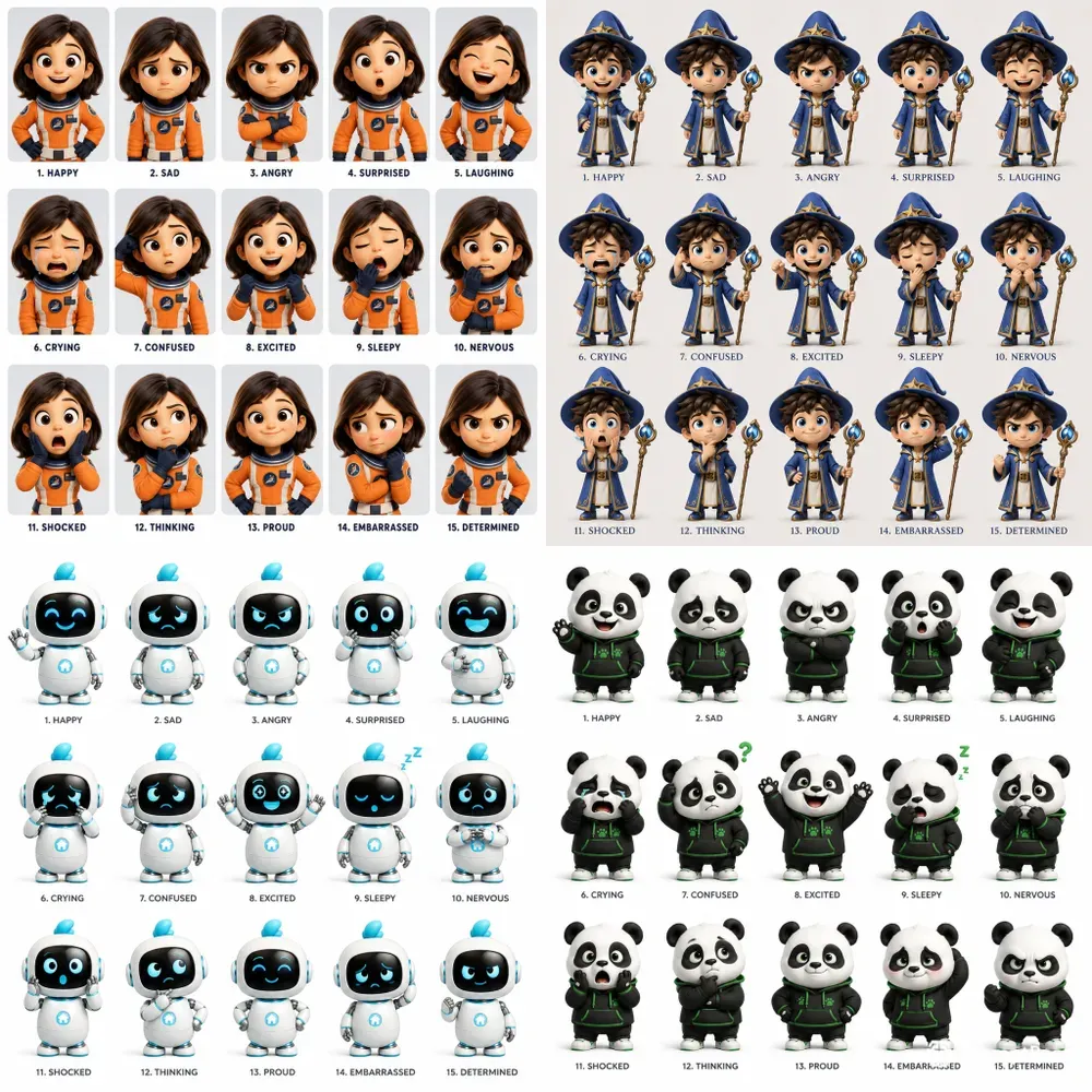 3D Expression Sheets