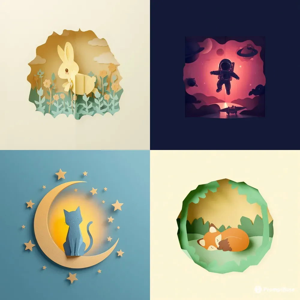 3D Popout Papercut Art