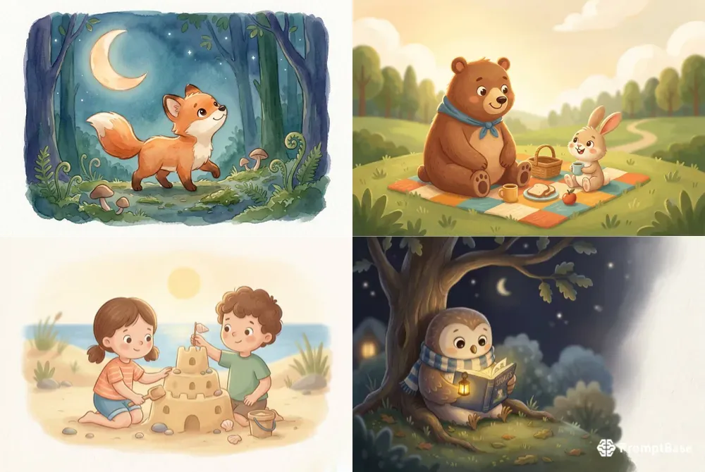 Childrens Book Illustration Watercolors
