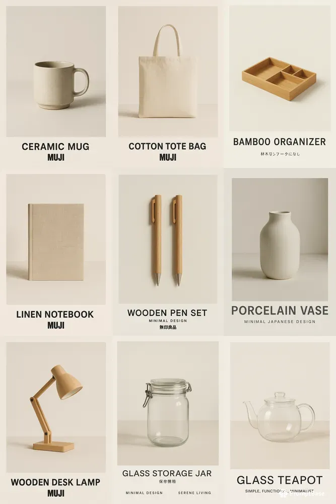 Muji Minimal Product Posters Series