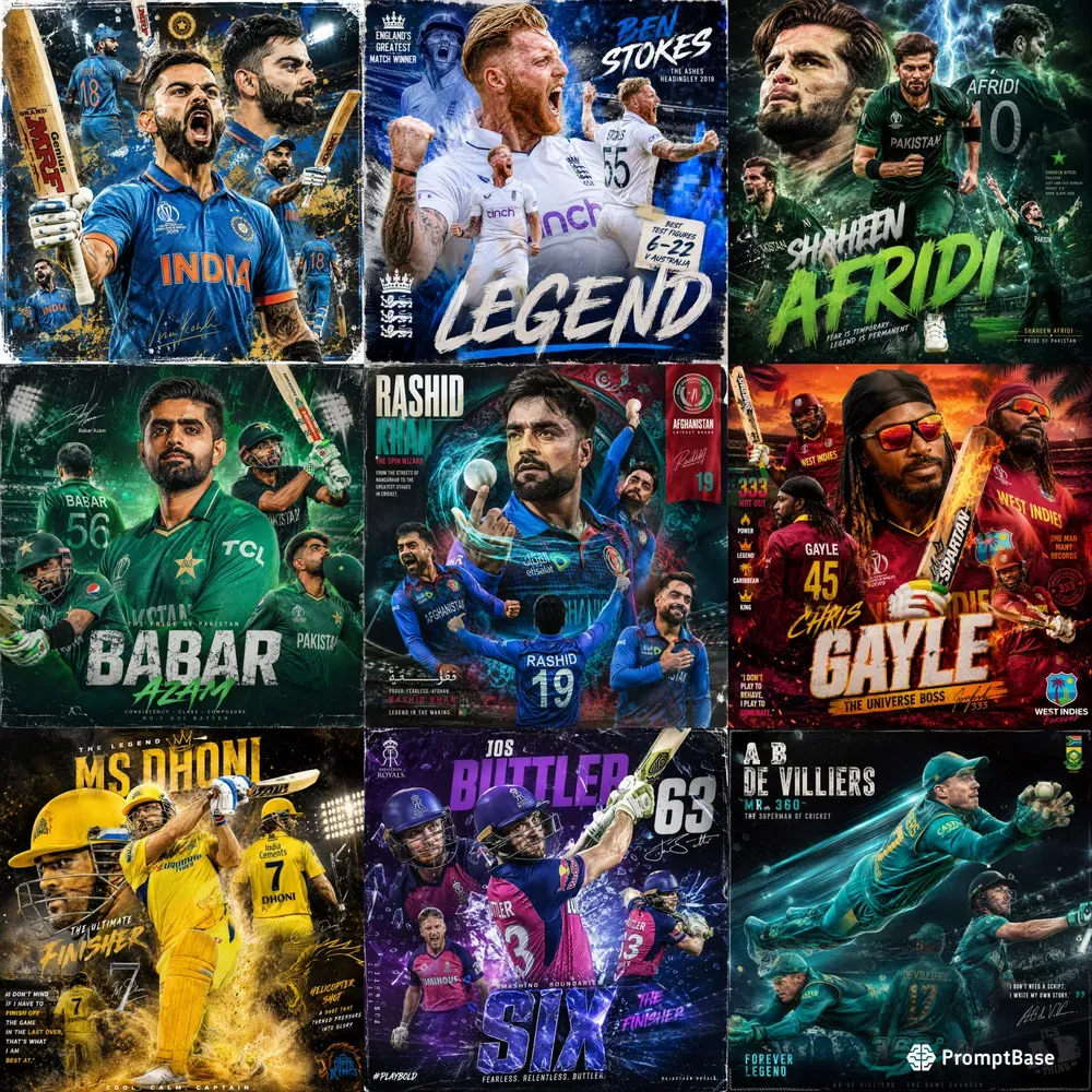 Cricket Legend Sticker Packs