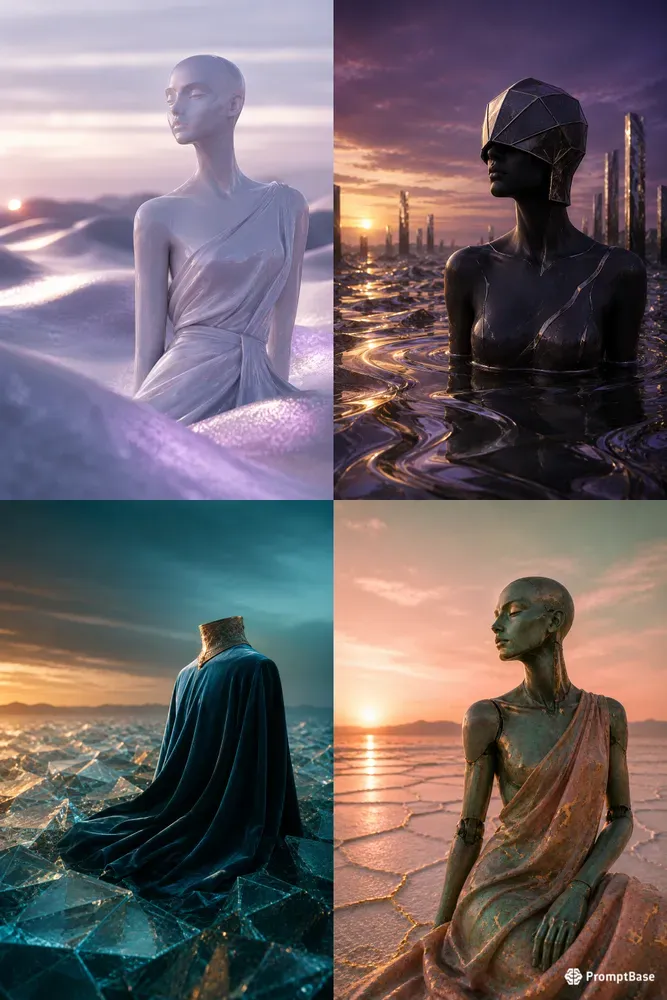 High End Sculptural Editorial Portraits