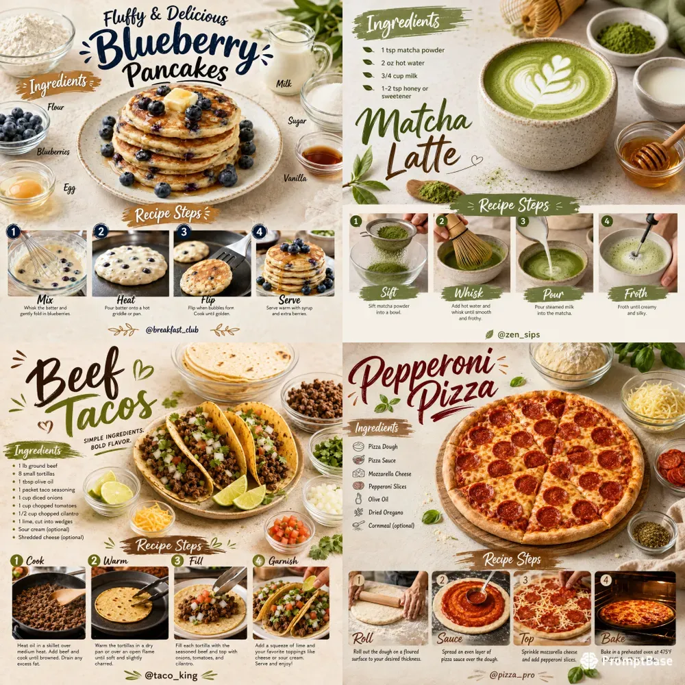Professional Recipe Banner Templates