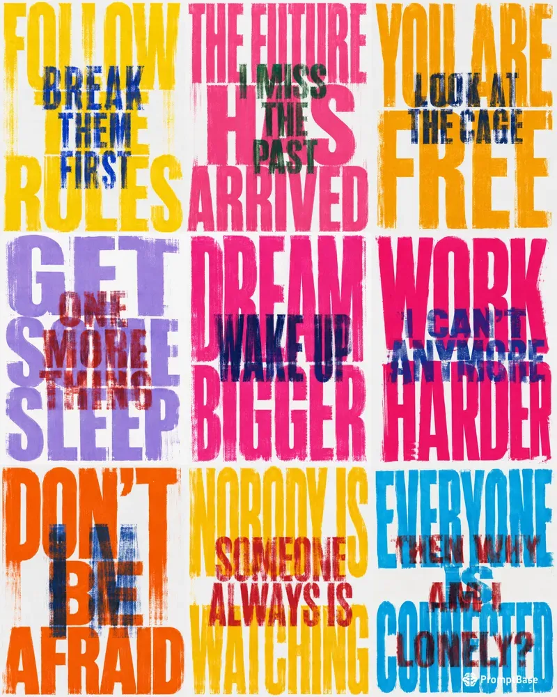 Deconstructed Ink Typography