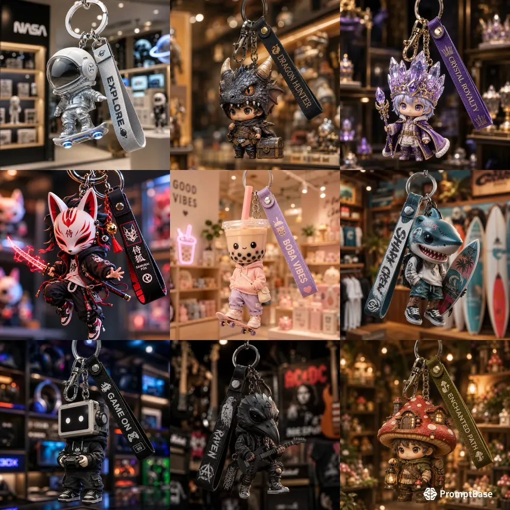 Designer Toy Keychain Collections