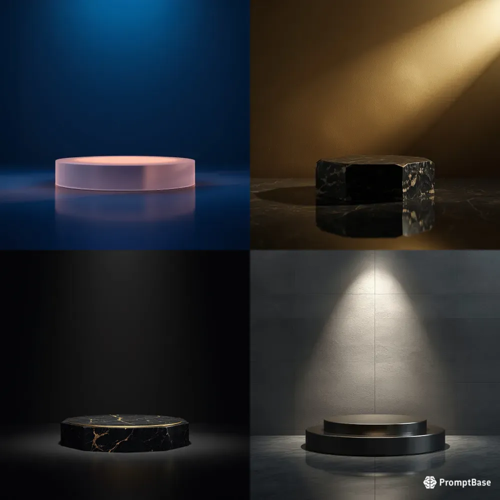 Luxury Cinematic Product Pedestals