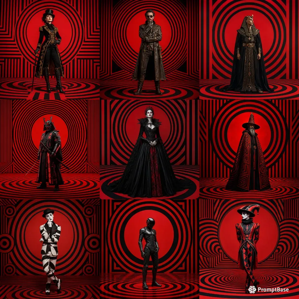 Hypnotic Pattern Portraits