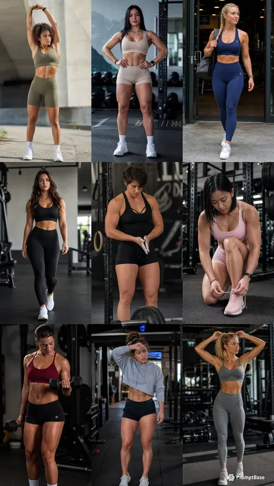 Natural Fitness Girl Portraits