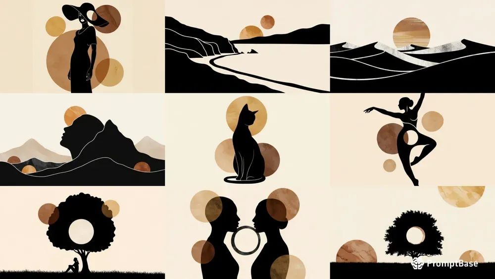 Midcentury Minimalist Abstract Art