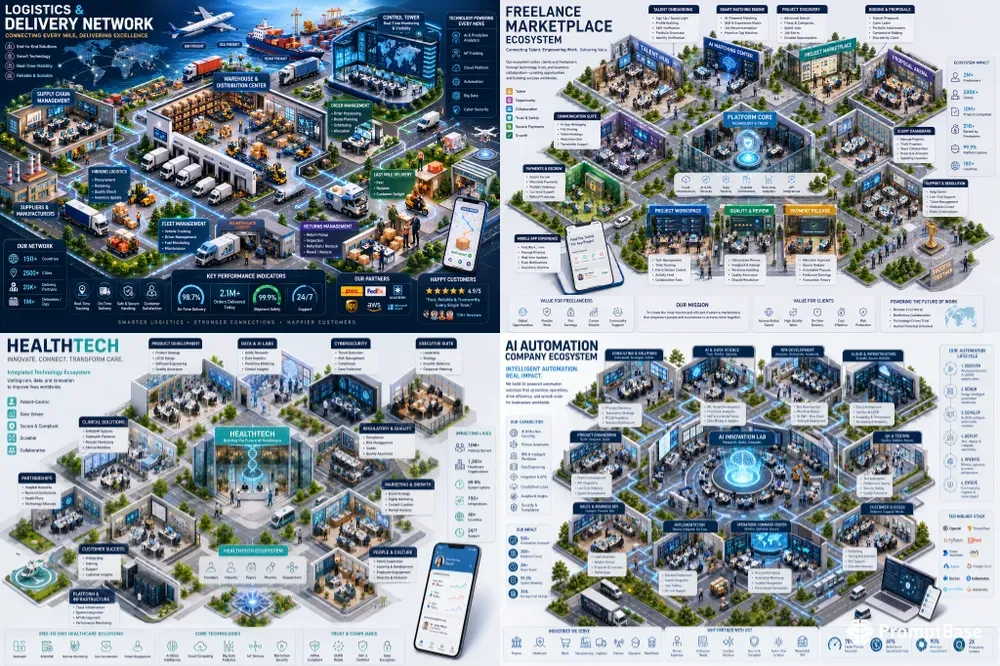 Isometric Business Ecosystems