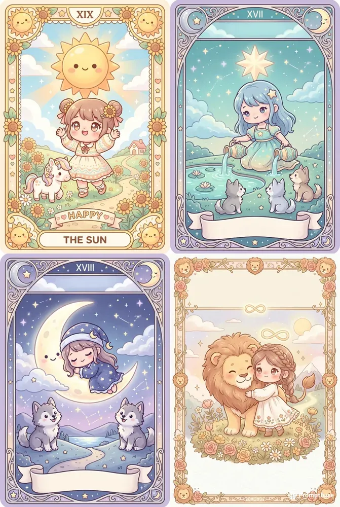 Kawaii Tarot Card Art Studios