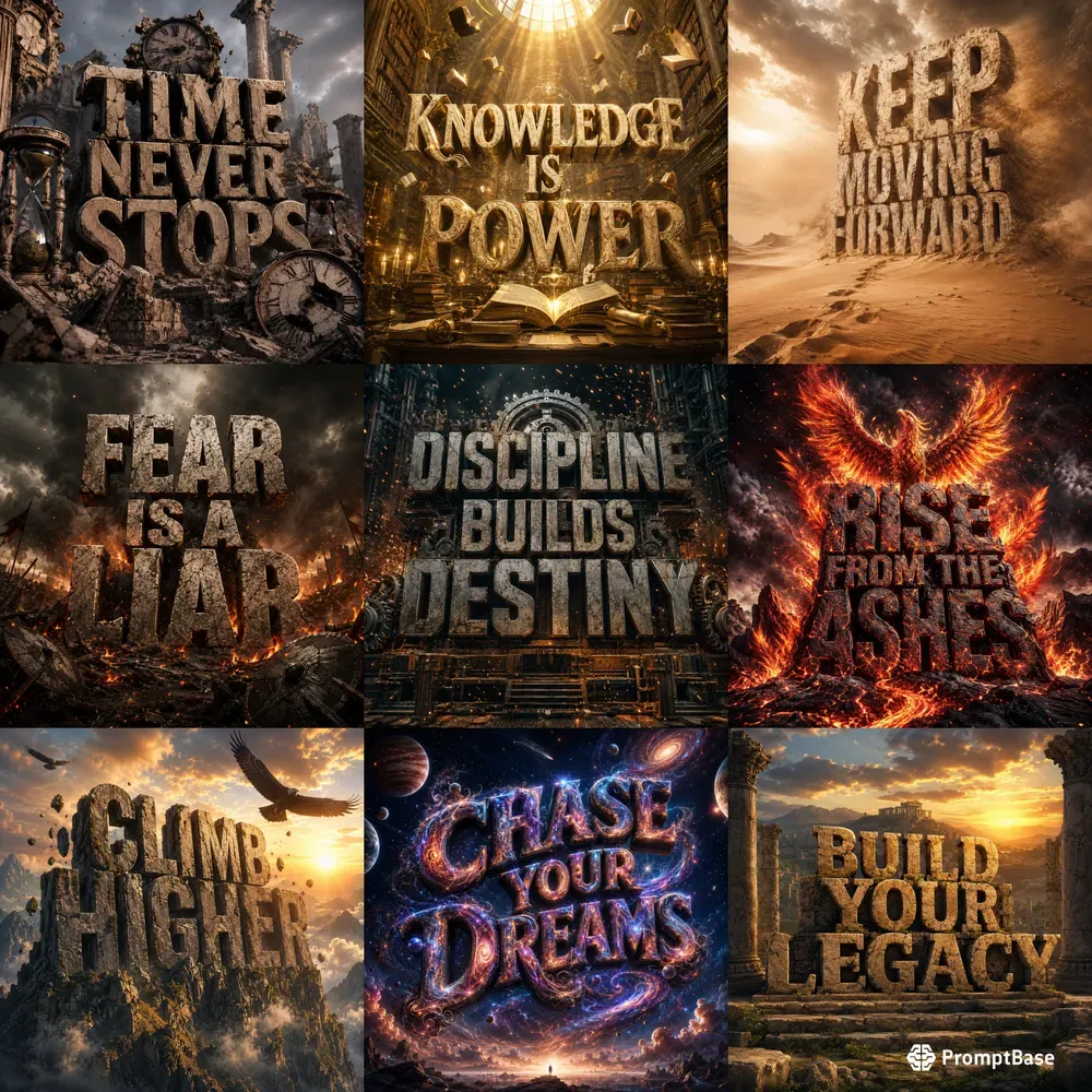 Epic Motivational Typography Packs