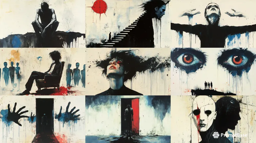 Surreal Psychological Trash Polka Art