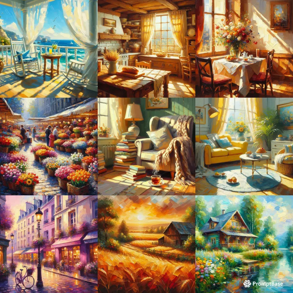 Impressionistic Oil Painting Art