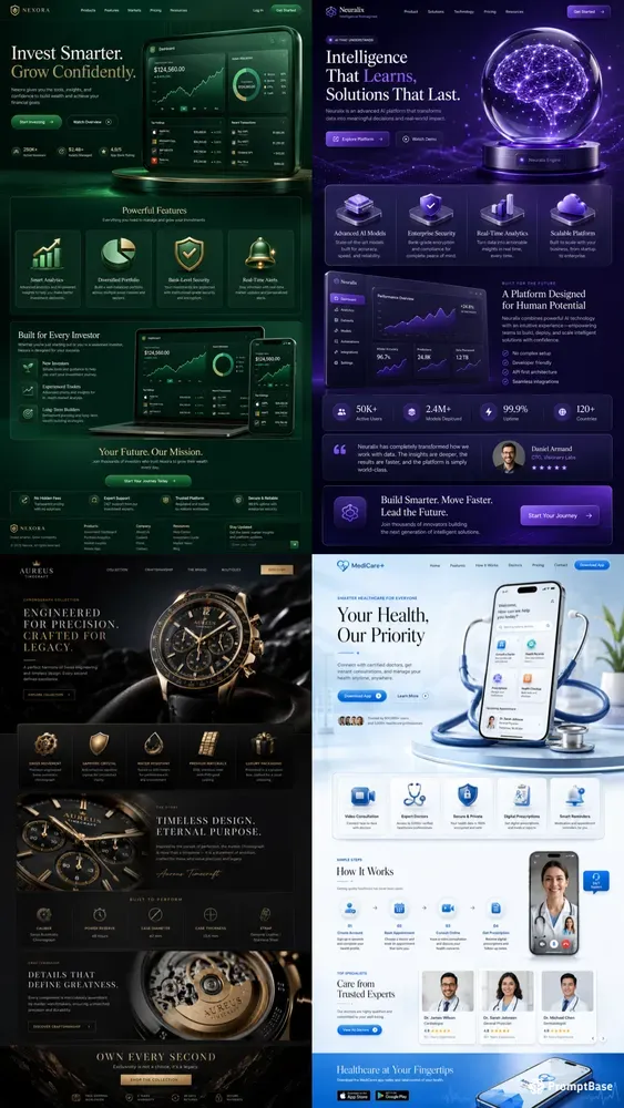 Premium 3D Saas Landing Page Designs