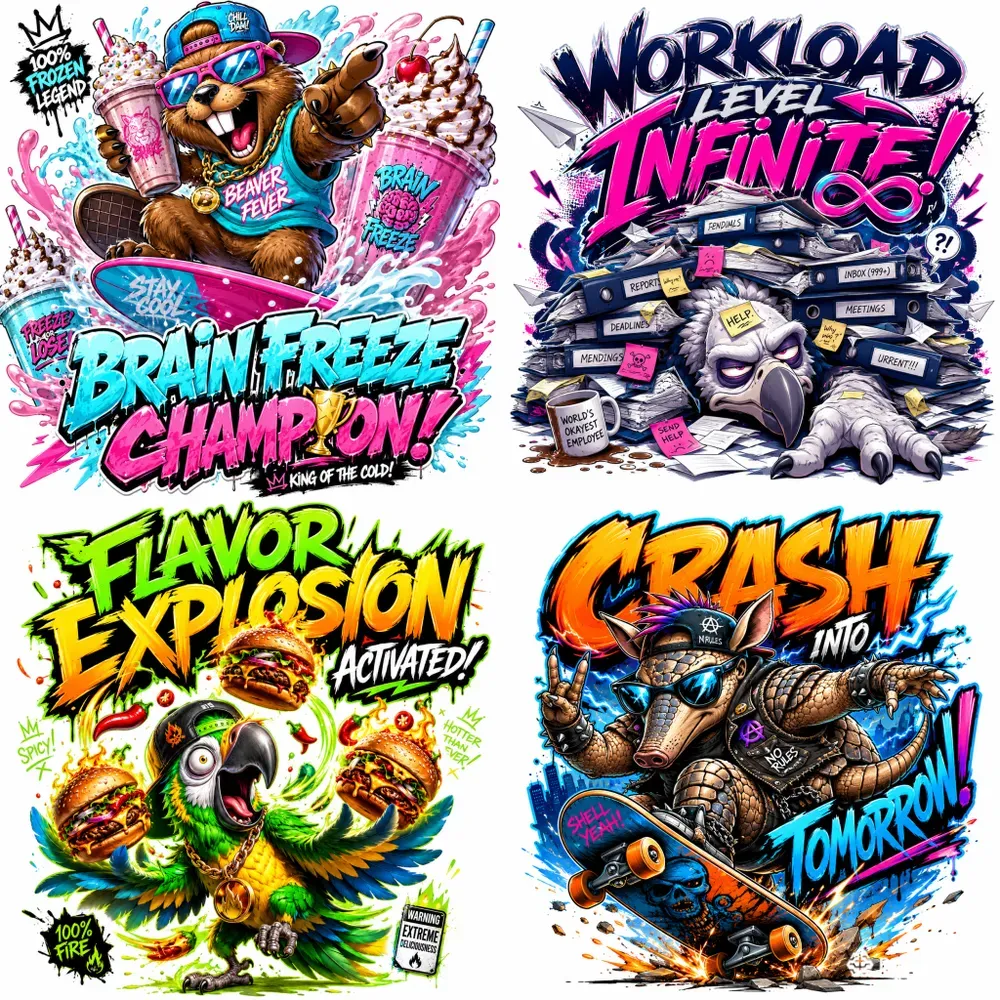 Wild Neon Character Posters